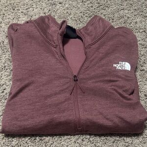 The North Face Burgundy Quarter-Zip Jacket